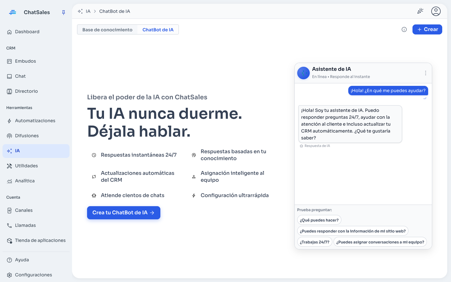 IA de ChatSales — ChatSales